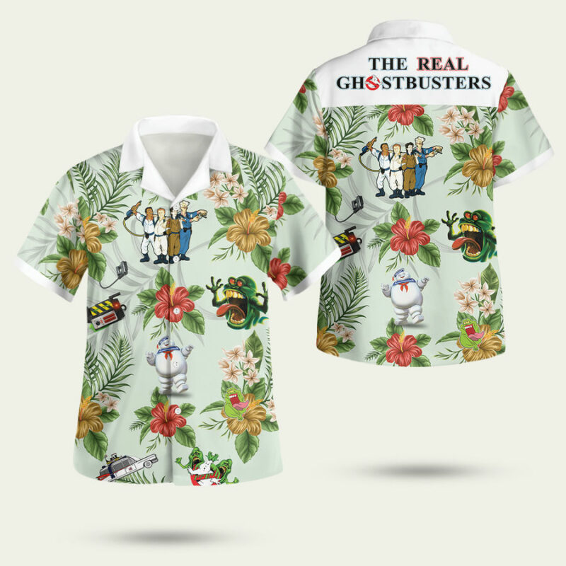 The Real Ghostbusters Summer Hawaiian Shirt