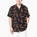 Tiger Black Hawaiian Shirt