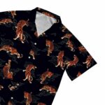 Tiger Black Hawaiian Shirt Front 1