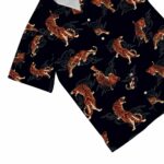 Tiger Black Hawaiian Shirt Front 2