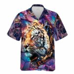 Tiger Colorful Hawaiian Shirt Front