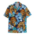 Tiger Japanese Aloha Beach Tropical Hawaiian Shirt Front