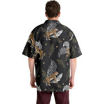 Tiger Palm Leaves Hawaiian Shirt Back