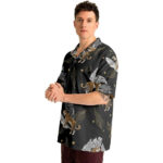 Tiger Palm Leaves Hawaiian Shirt Front 1