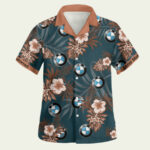 Tlmus bmw motorrad ii hawaiian shirt front side