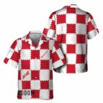 Trendy Gingham Budweiser Beer Hawaiian Shirt