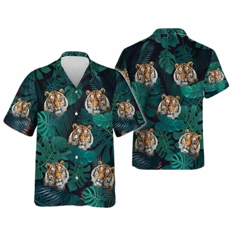 Tropical Tiger Hawaiian Shirt