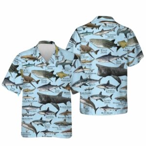 Types Of Sharks Hawaiian Shirt