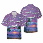 US Air Force North American T 39A Sabreliner Hawaiian Shirt