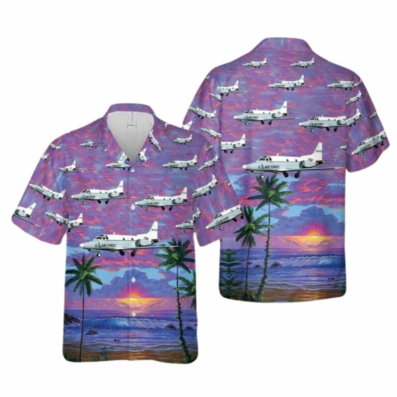 Us Air Force North American T 39A Sabreliner Hawaiian Shirt