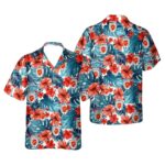 US Marine Corps 1st Battalion 7th Marines First Team Hawaiian Shirt