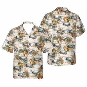 US Marine Corps Boeing Vertol CH 46 Sea Knight Of HMM 764 Hawaiian Shirt