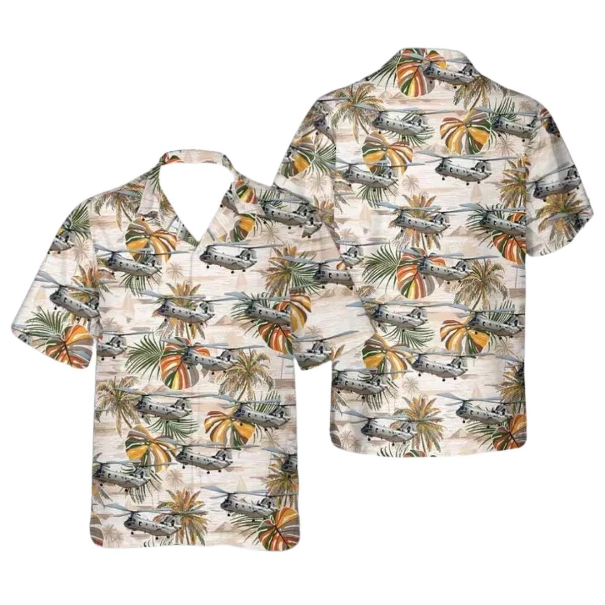 Us Marine Corps Boeing Vertol Ch 46 Sea Knight Of Hmm 764 Hawaiian Shirt