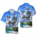 US Marine Corps CH 46F Sea Knight The PHROG Hawaiian Shirt