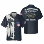 US Marine Corps CH 46F Sea Knight The PHROG Pocket Hawaiian Shirt