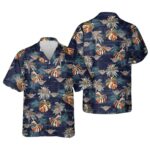 US Marine Corps Combat Aircrew Badge Wings Hawaiian Shirt