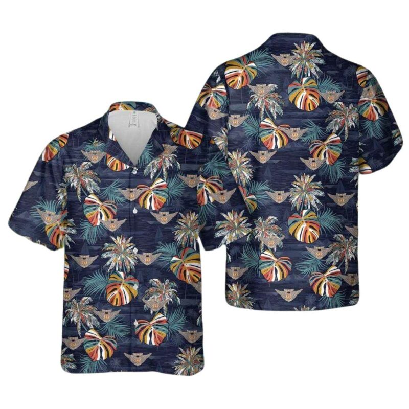 Us Marine Corps Combat Aircrew Badge Wings Hawaiian Shirt