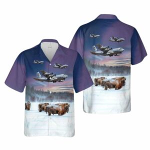 US Marine Corps Lockheed Martin Kc 130j Hercules Hawaiian Shirt