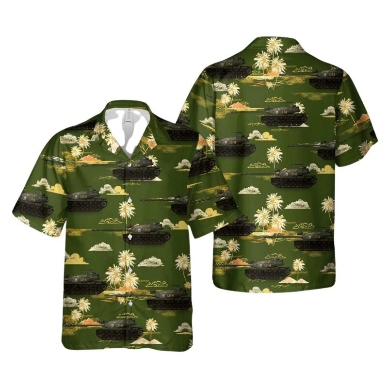 Us Marine Corps M103A2 Junkyard Dog 1970 Hawaiian Shirt