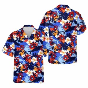 US Marine Corps Roundel of 1918 1922 Hawaiian Shirt