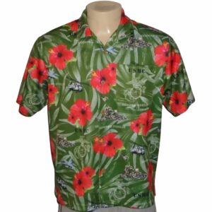 US Marine Corps Semper Fidelis USMC Hawaiian Shirt
