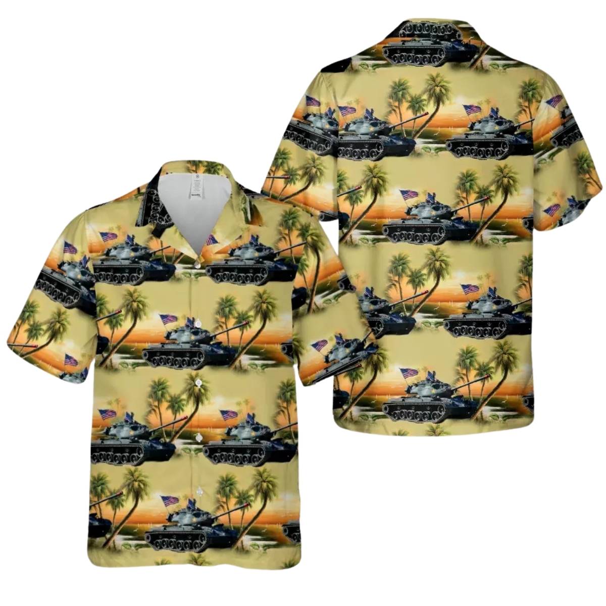 Usmc M47 Tank Hawaiian Shirt