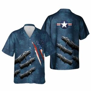 United States Marine Corps Boeing Av 8b R Harrier Ii Hawaiian Shirt