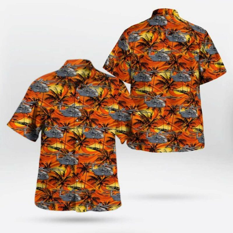 United States Marine Corps Usmc Sikorsky Ch 53K King Stallion Hawaiian Shirt