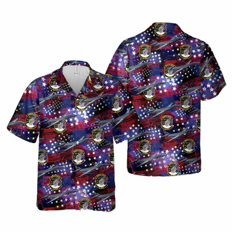 Us Air Force 28Th Aircraft Maintenance Squadron Rockwell B 1B Lancer 4Th Of July Hawaiian Shirt