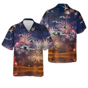 Us Marine Corps Bell Uh 1Y Venom 450 4th Of July Hawaiian Shirt