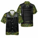 Us Marine Corps Tactical Vest Cosplay Hawaiian Shirt