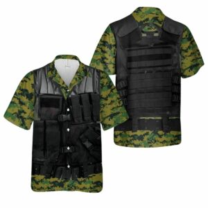 Us Marine Corps Tactical Vest Cosplay Hawaiian Shirt