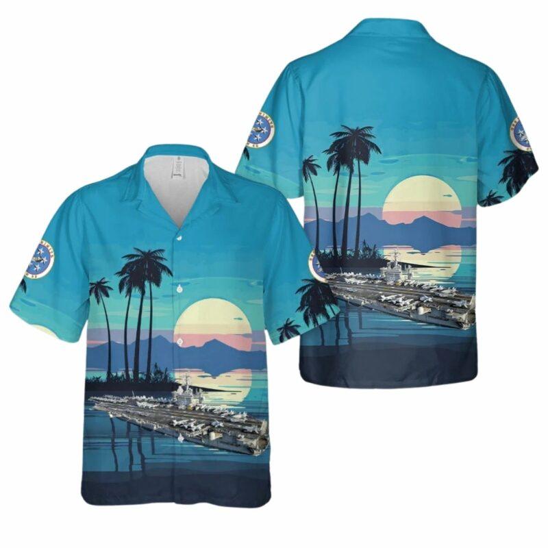 Us Navy Aircraft Carrier Cvn 68 Uss Nimitz Hawaiian Shirt