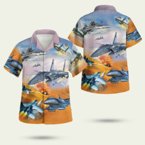 Us air force mcdonnell douglas f15 eagle hawaiian shirt