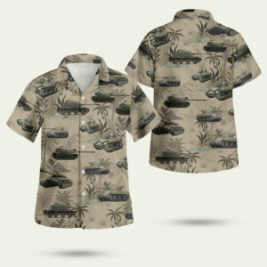 Us army tanks wwii hawaiian shirt