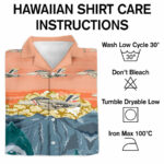 Us navy fa 18f super hornet bounty hunters hawaiian shirt care instruction