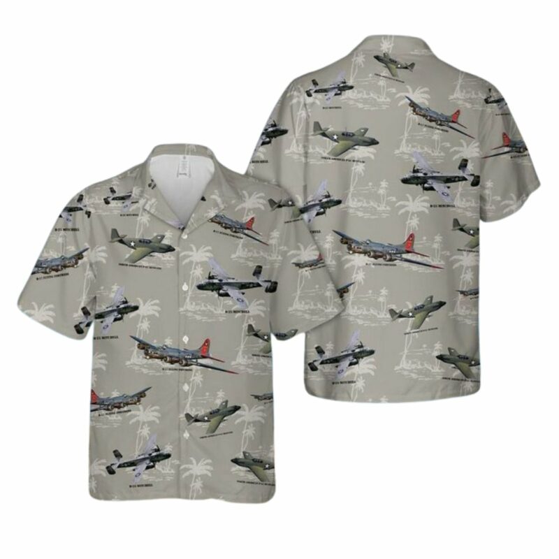Usa Aircraft Of World War Ii Hawaiian Shirt