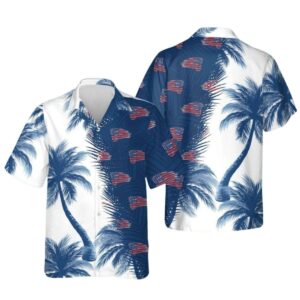 Usa Flag Patriotic Usa Tropical Hawaiian Shirt