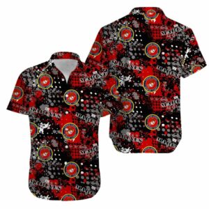 Veteran Us Marine Corps Hawaiian Shirt