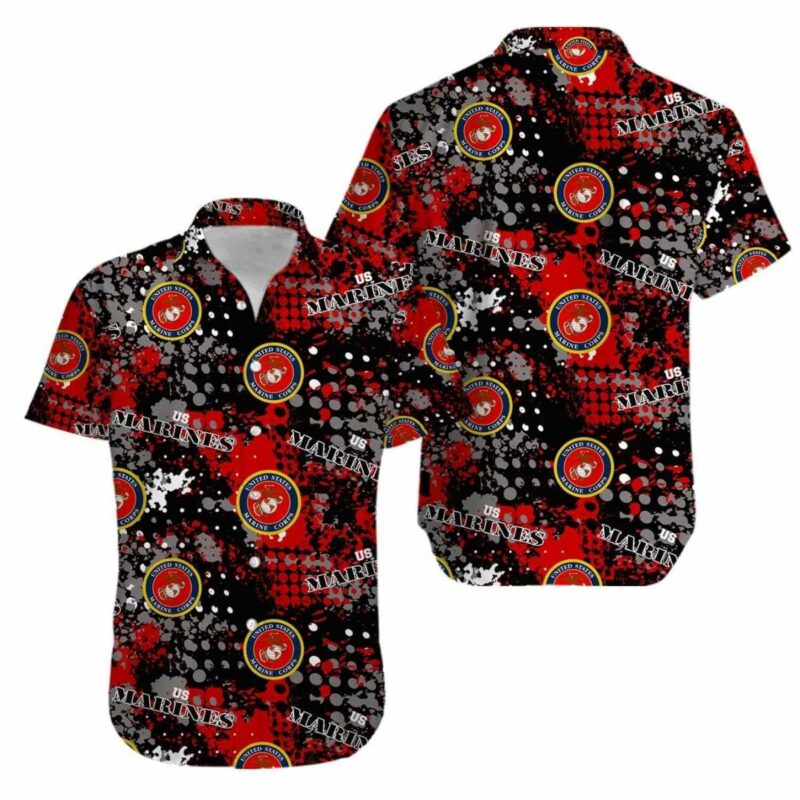 Veteran Us Marine Corps Hawaiian Shirt