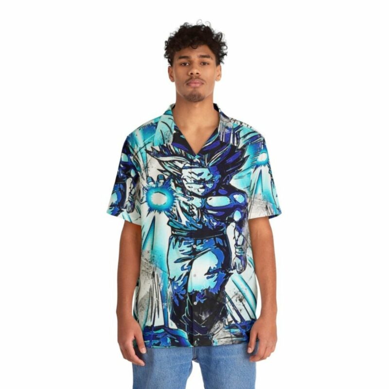 Vibrant Anime Inspired Hawaiian Shirt Front