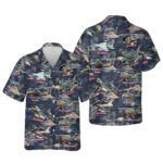 Vietnam War Airplanes And Helicopters Hawaiian Shirt