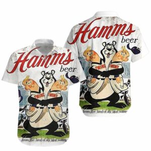 Vintage Hamms Beer Hawaiian Shirt