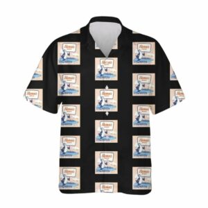 Vintage Hamms Beer Multi Logo Hawaiian Shirt