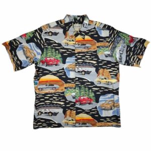 Vintage Reyn Spooner Corvettes Hawaiian Shirt