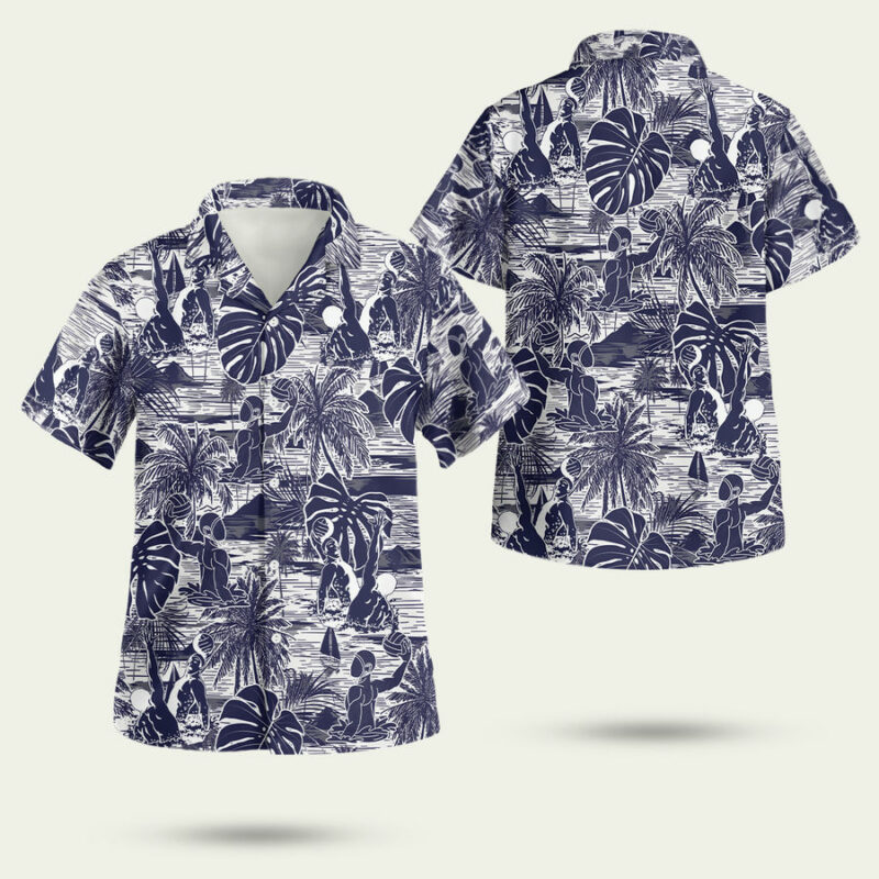 Vintage Water Polo Tropical Hawaiian Shirt