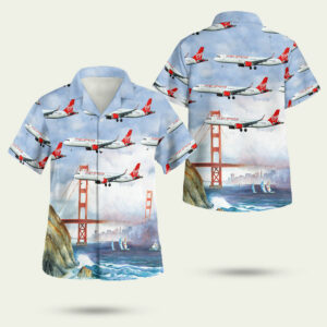 Virgin america airbus a321253n hawaiian shirt