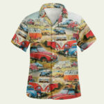 Volkswagen vintage hawaiian shirt front side