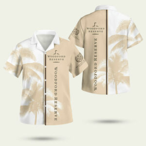 Woodford reserve whiskey palm tree hawaiian shirt