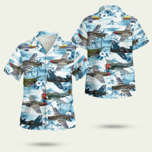 World war 2 american aircrafts hawaiian shirt